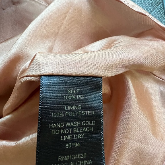 ANTHROPOLOGIE Sunday In Brooklyn Astral Swing Skirt, Vegan Leather Y2K - Picture 5 of 9